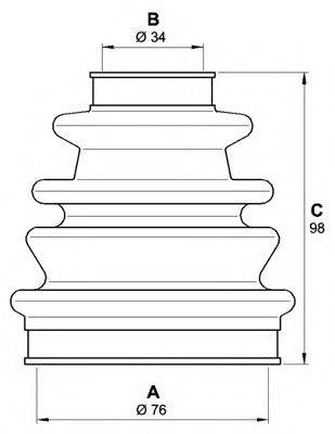 OPEN PARTS SJK701400 Комплект пылника, приводной вал