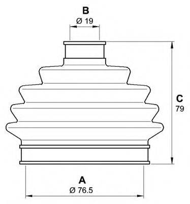 OPEN PARTS SJK701900 Комплект пылника, приводной вал