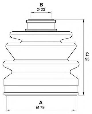 OPEN PARTS SJK703800 Комплект пылника, приводной вал