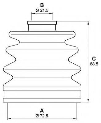 OPEN PARTS SJK704200 Комплект пылника, приводной вал