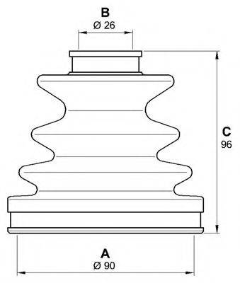 OPEN PARTS SJK707500 Комплект пылника, приводной вал