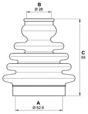 OPEN PARTS SJK708400 Комплект пылника, приводной вал