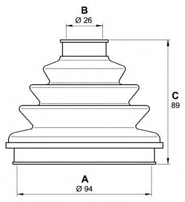 OPEN PARTS SJK708700 Комплект пылника, приводной вал