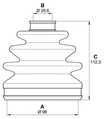 OPEN PARTS SJK709400 Комплект пылника, приводной вал