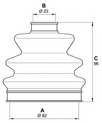 OPEN PARTS SJK709800 Комплект пылника, приводной вал