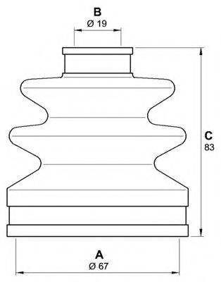 OPEN PARTS SJK710200 Комплект пылника, приводной вал