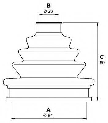 OPEN PARTS SJK712600 Комплект пылника, приводной вал