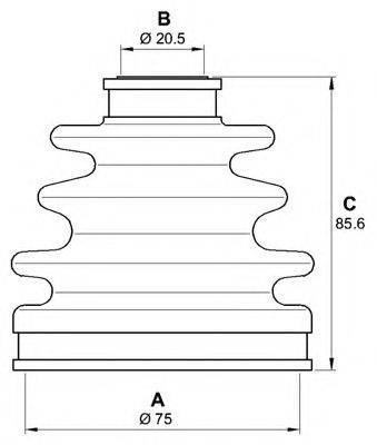 OPEN PARTS SJK715800 Комплект пылника, приводной вал