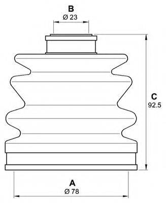 OPEN PARTS SJK716900 Комплект пылника, приводной вал