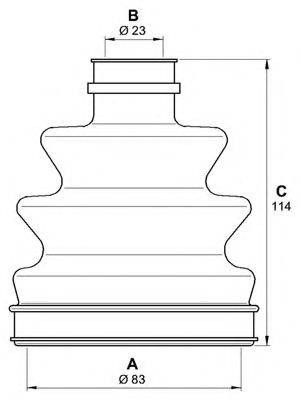 OPEN PARTS SJK719100 Комплект пылника, приводной вал