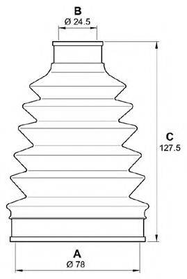 OPEN PARTS SJK721700 Комплект пылника, приводной вал