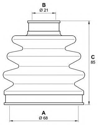 OPEN PARTS SJK724200 Комплект пылника, приводной вал