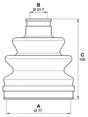 OPEN PARTS SJK725400 Комплект пылника, приводной вал