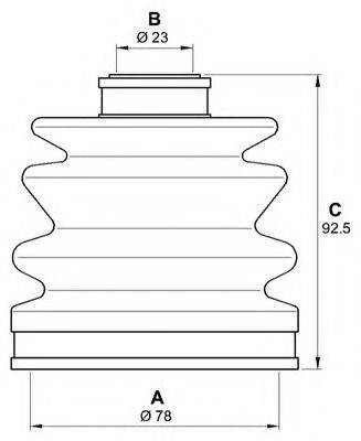 OPEN PARTS SJK727300 Комплект пылника, приводной вал