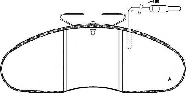 OPEN PARTS BPA004802 Комплект тормозных колодок, дисковый тормоз