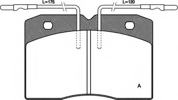 OPEN PARTS BPA021104 Комплект тормозных колодок, дисковый тормоз