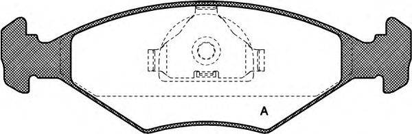 OPEN PARTS BPA028110 Комплект тормозных колодок, дисковый тормоз