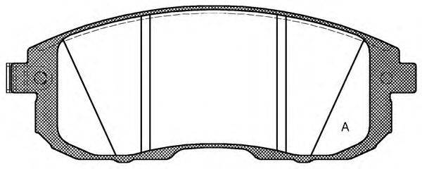 OPEN PARTS BPA029314 Комплект тормозных колодок, дисковый тормоз