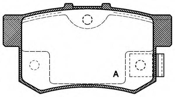 OPEN PARTS BPA032502 Комплект тормозных колодок, дисковый тормоз