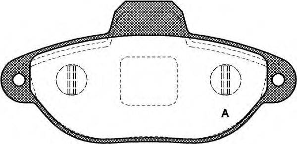 OPEN PARTS BPA041420 Комплект тормозных колодок, дисковый тормоз