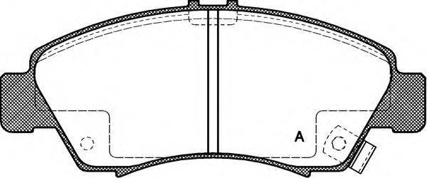 OPEN PARTS BPA041902 Комплект тормозных колодок, дисковый тормоз