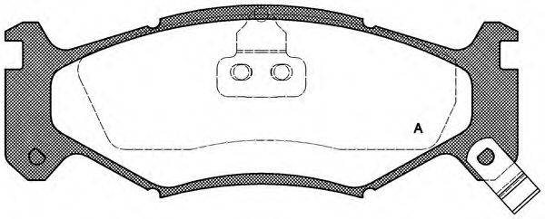 OPEN PARTS BPA048302 Комплект тормозных колодок, дисковый тормоз