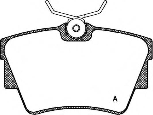 OPEN PARTS BPA059130 Комплект тормозных колодок, дисковый тормоз