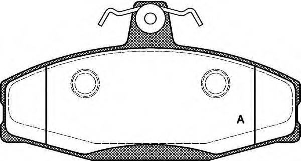 OPEN PARTS BPA062020 Комплект тормозных колодок, дисковый тормоз