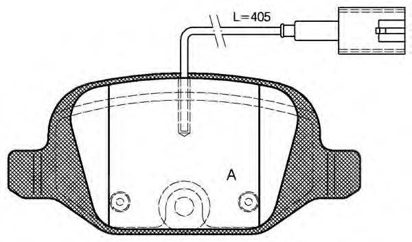 OPEN PARTS BPA072712 Комплект тормозных колодок, дисковый тормоз