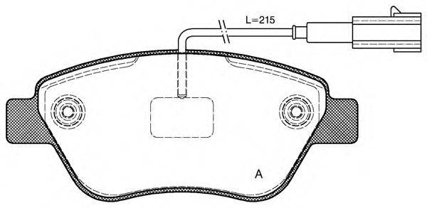 OPEN PARTS BPA085811 Комплект тормозных колодок, дисковый тормоз