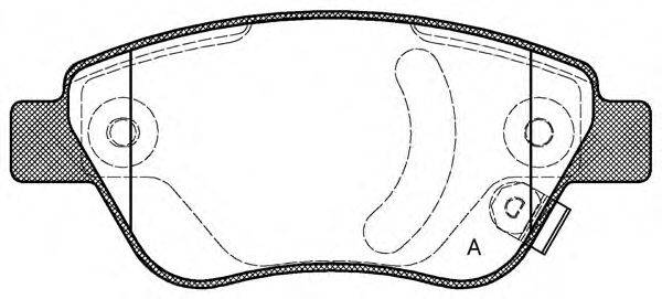 OPEN PARTS BPA085831 Комплект тормозных колодок, дисковый тормоз