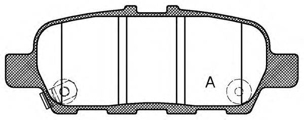 OPEN PARTS BPA087631 Комплект тормозных колодок, дисковый тормоз