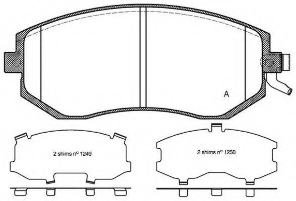 OPEN PARTS BPA095104 Комплект тормозных колодок, дисковый тормоз