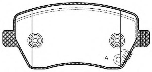 OPEN PARTS BPA098711 Комплект тормозных колодок, дисковый тормоз