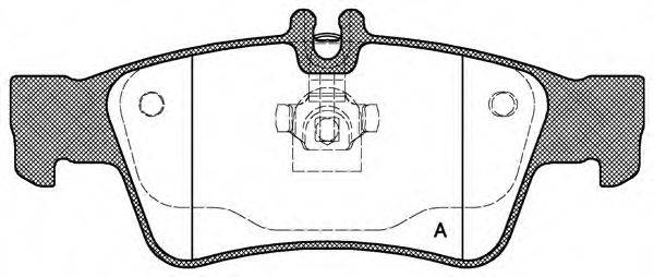 OPEN PARTS BPA099100 Комплект тормозных колодок, дисковый тормоз