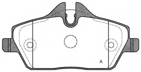 OPEN PARTS BPA113110 Комплект тормозных колодок, дисковый тормоз