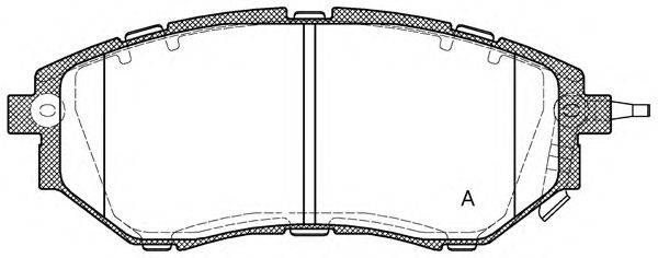 OPEN PARTS BPA113702 Комплект тормозных колодок, дисковый тормоз