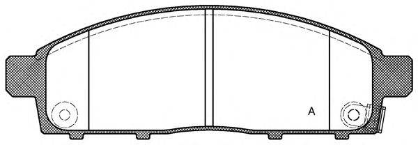 OPEN PARTS BPA124201 Комплект тормозных колодок, дисковый тормоз