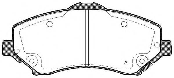 OPEN PARTS BPA125902 Комплект тормозных колодок, дисковый тормоз