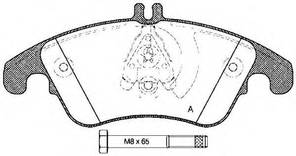 OPEN PARTS BPA130400 Комплект тормозных колодок, дисковый тормоз