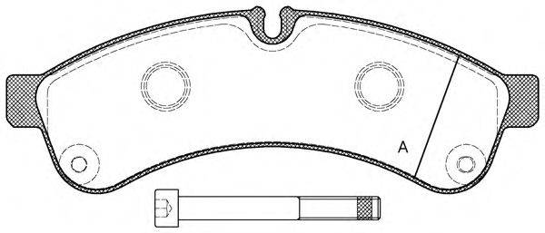 OPEN PARTS BPA133900 Комплект тормозных колодок, дисковый тормоз