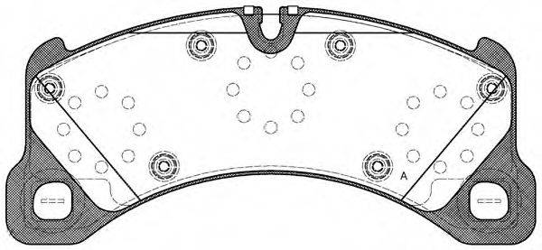 OPEN PARTS BPA134550 Комплект тормозных колодок, дисковый тормоз