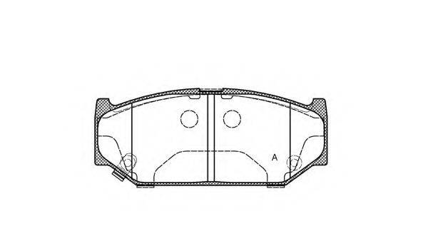 OPEN PARTS BPA138111 Комплект тормозных колодок, дисковый тормоз