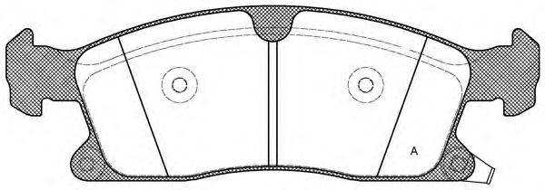 OPEN PARTS BPA143002 Комплект тормозных колодок, дисковый тормоз