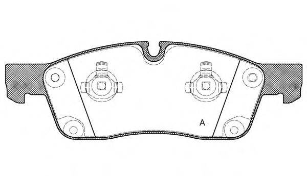 OPEN PARTS BPA143010 Комплект тормозных колодок, дисковый тормоз