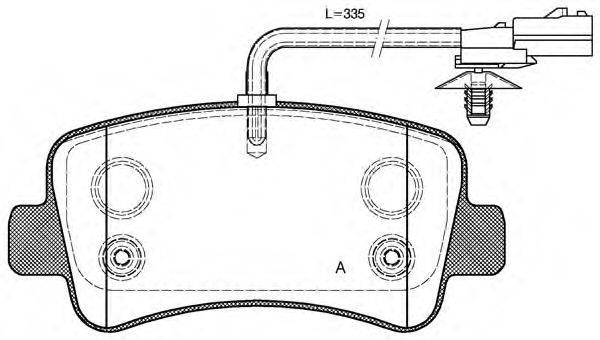 OPEN PARTS BPA143901 Комплект тормозных колодок, дисковый тормоз