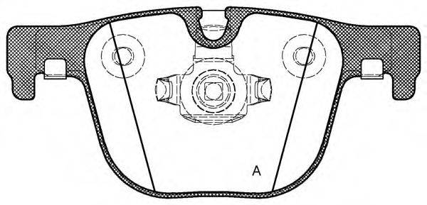 OPEN PARTS BPA149300 Комплект тормозных колодок, дисковый тормоз