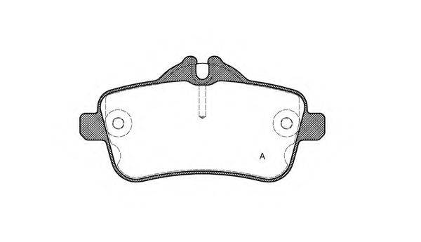 OPEN PARTS BPA150300 Комплект тормозных колодок, дисковый тормоз