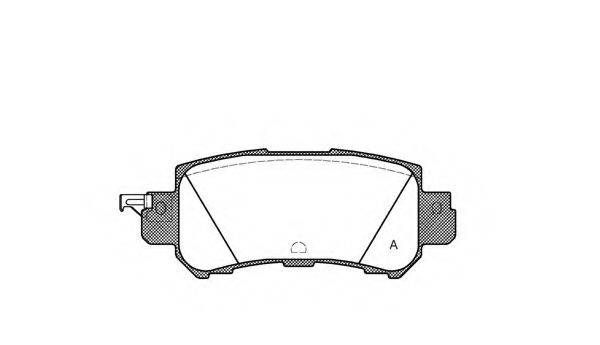 OPEN PARTS BPA150700 Комплект тормозных колодок, дисковый тормоз