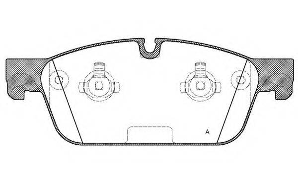 OPEN PARTS BPA151100 Комплект тормозных колодок, дисковый тормоз